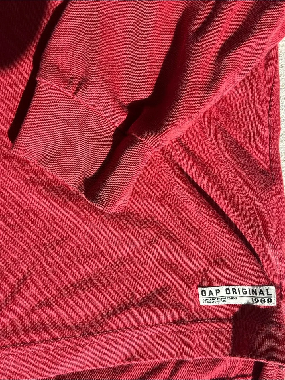 GAP Red Button-Up Polo Sweater